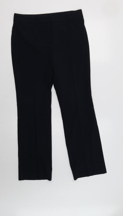 Womens UK Size 10 M&S Regular Fit Dress Pants Blue Trousers