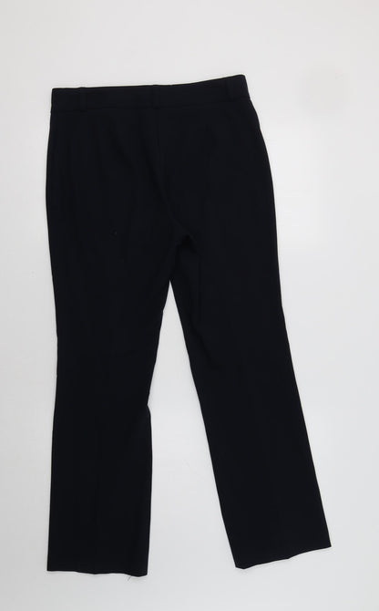 Womens UK Size 10 M&S Regular Fit Dress Pants Blue Trousers