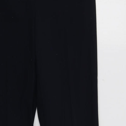 Womens UK Size 10 M&S Regular Fit Dress Pants Blue Trousers