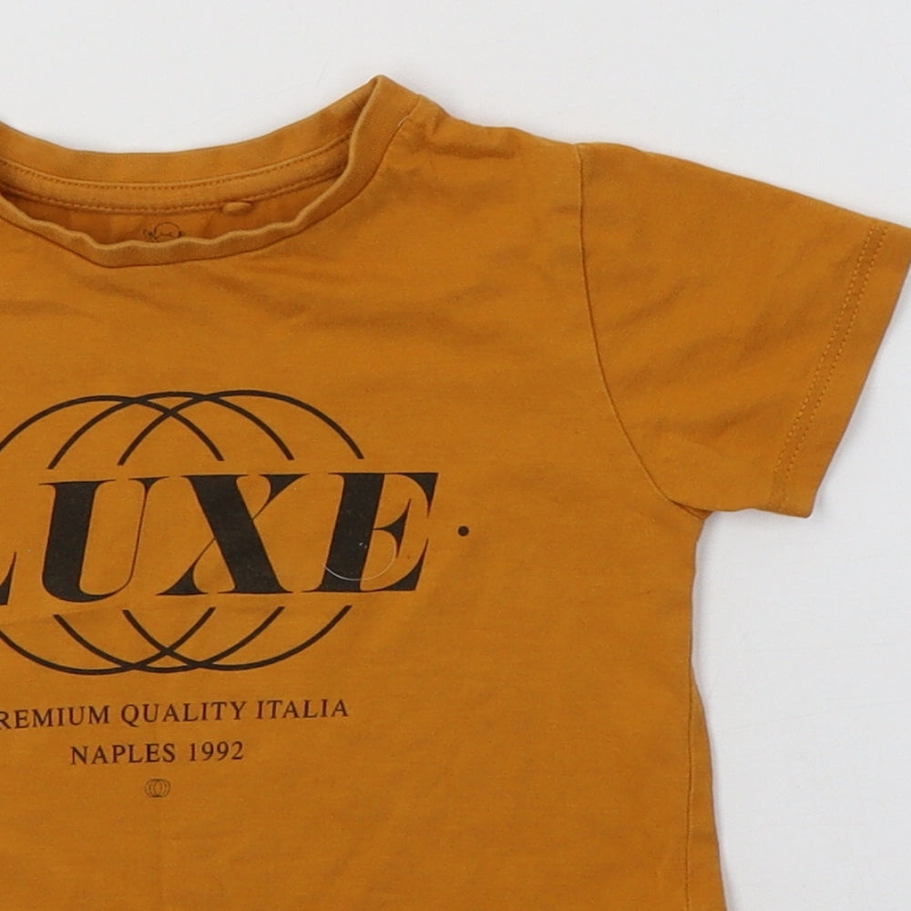 River Island Girls Yellow   Basic T-Shirt Size 2-3 Years