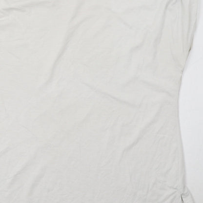 Womens UK Size 10 Peacocs White Basic T-Shirt