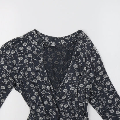 Womens UK Size 10 Select Grey Basic Blouse