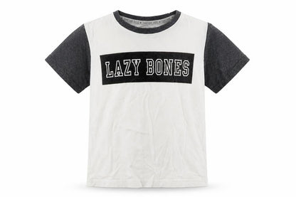 Front view of F&F girls’ white basic t-shirt, size 6-7, years - lazy