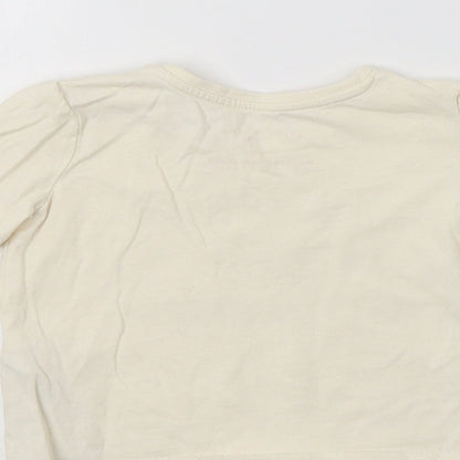 Brand and care label for Primark Baby Ivory Basic T-Shirt, size 6-9, Months