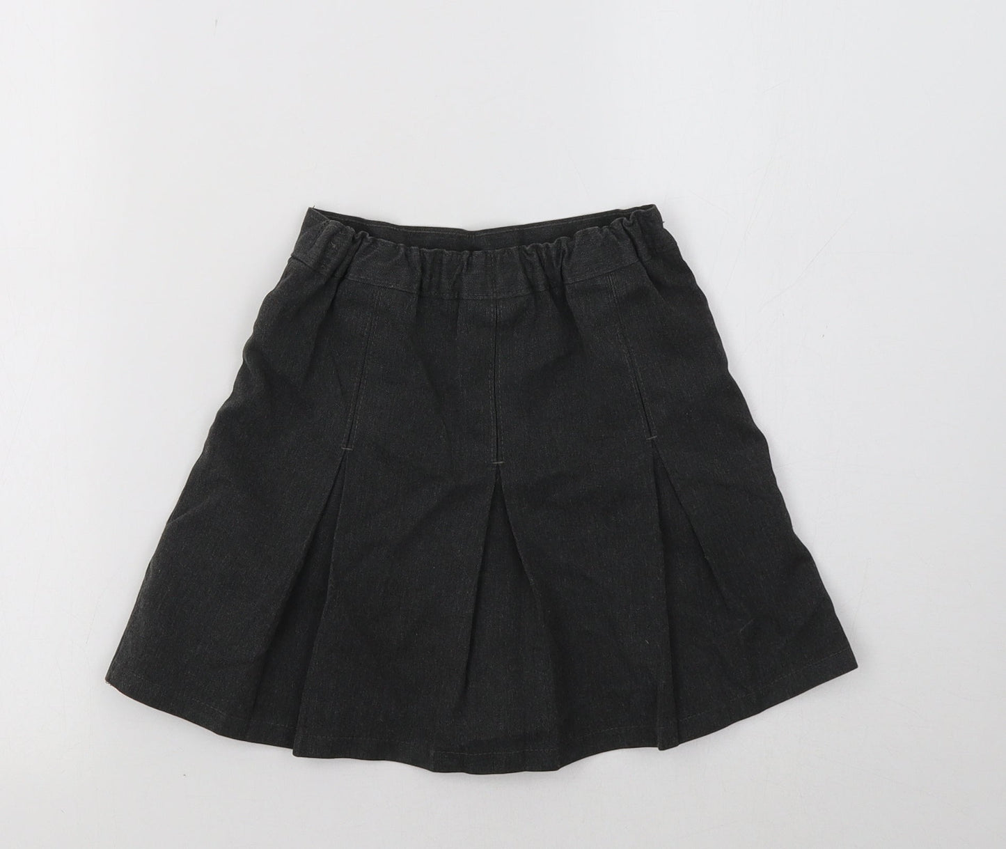 M&S Girls Grey   Pleated Skirt Size 3-4 Years - School Wear