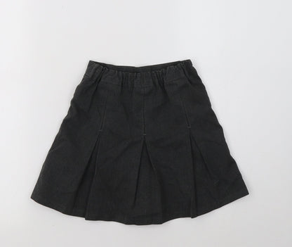 M&S Girls Grey   Pleated Skirt Size 3-4 Years - School Wear