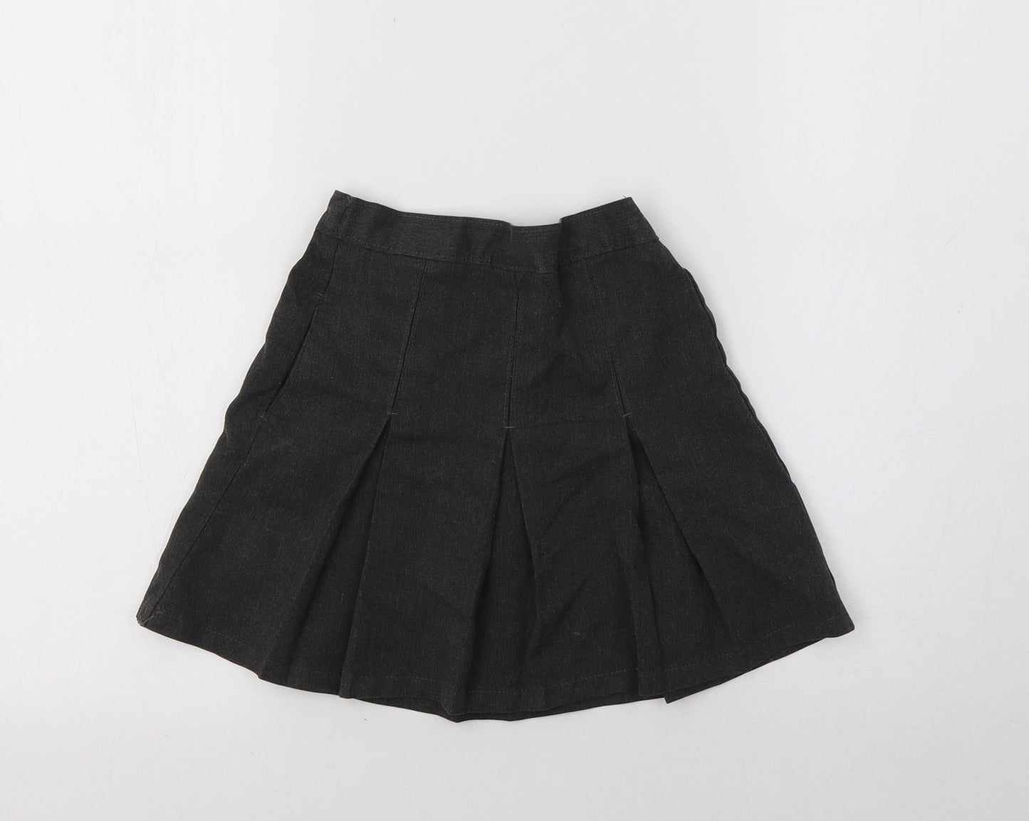 M&S Girls Grey   Pleated Skirt Size 3-4 Years - School Wear