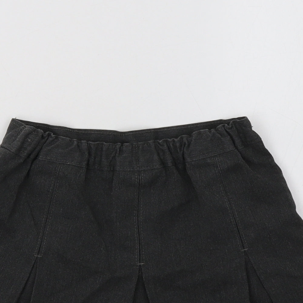 M&S Girls Grey   Pleated Skirt Size 3-4 Years - School Wear