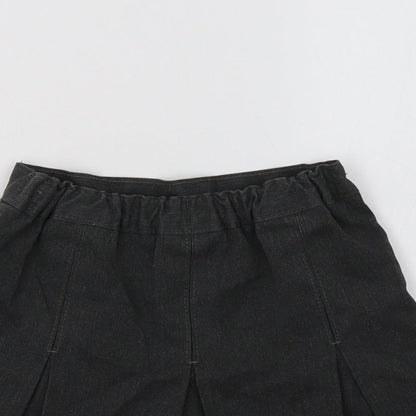 M&S Girls Grey   Pleated Skirt Size 3-4 Years - School Wear