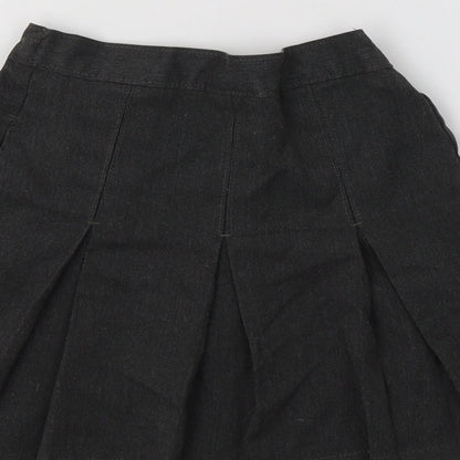 M&S Girls Grey   Pleated Skirt Size 3-4 Years - School Wear