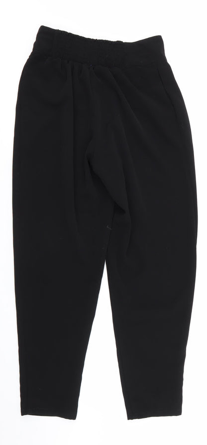 FOREVER 21 Womens Black   Trousers  Size S L26 in - elasticated back