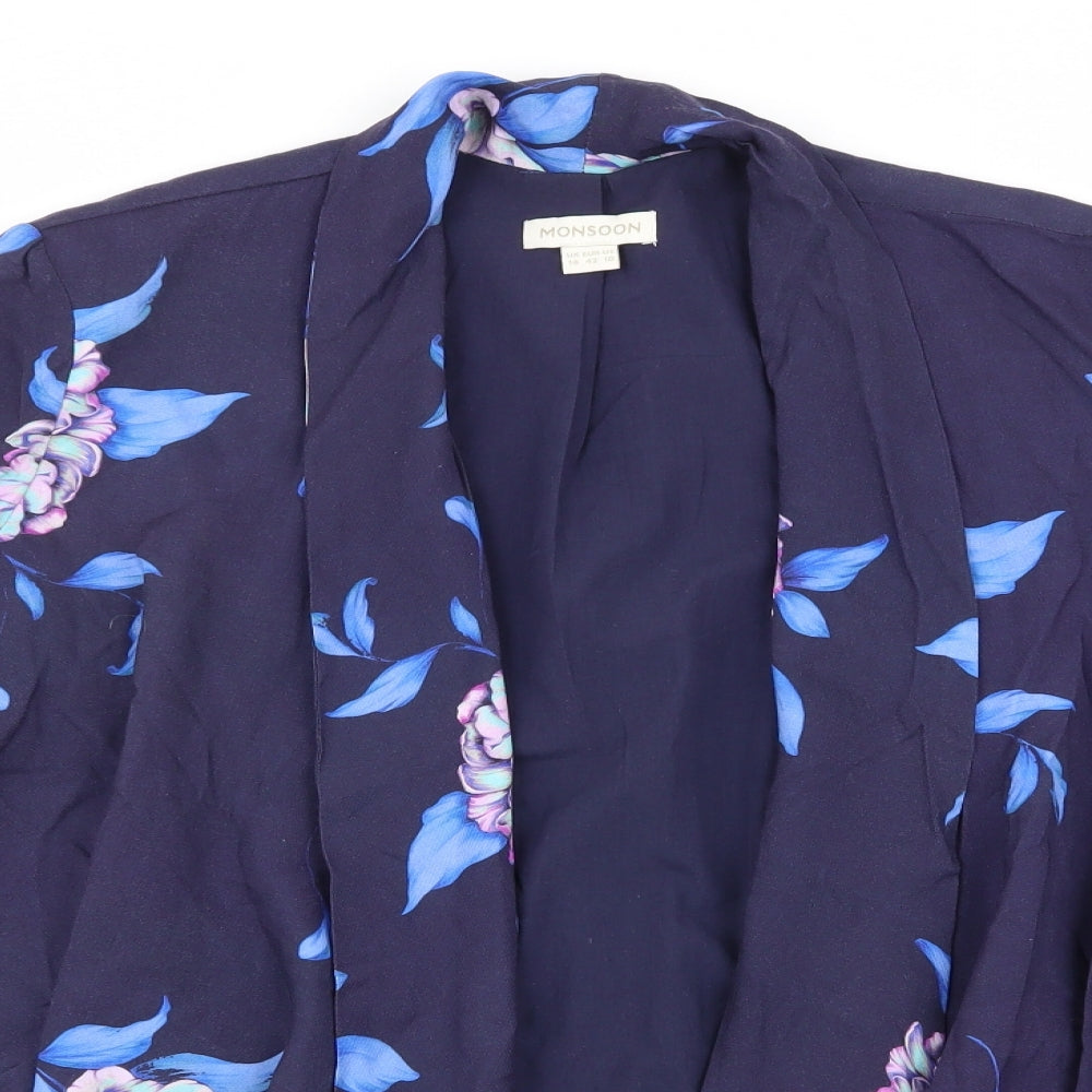 Womens UK Size 14 Monsoon Blue Jacket