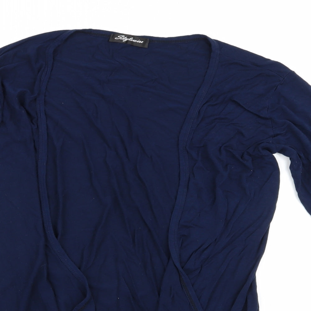 Stylewise Womens Blue   Cardigan Jumper Size 16