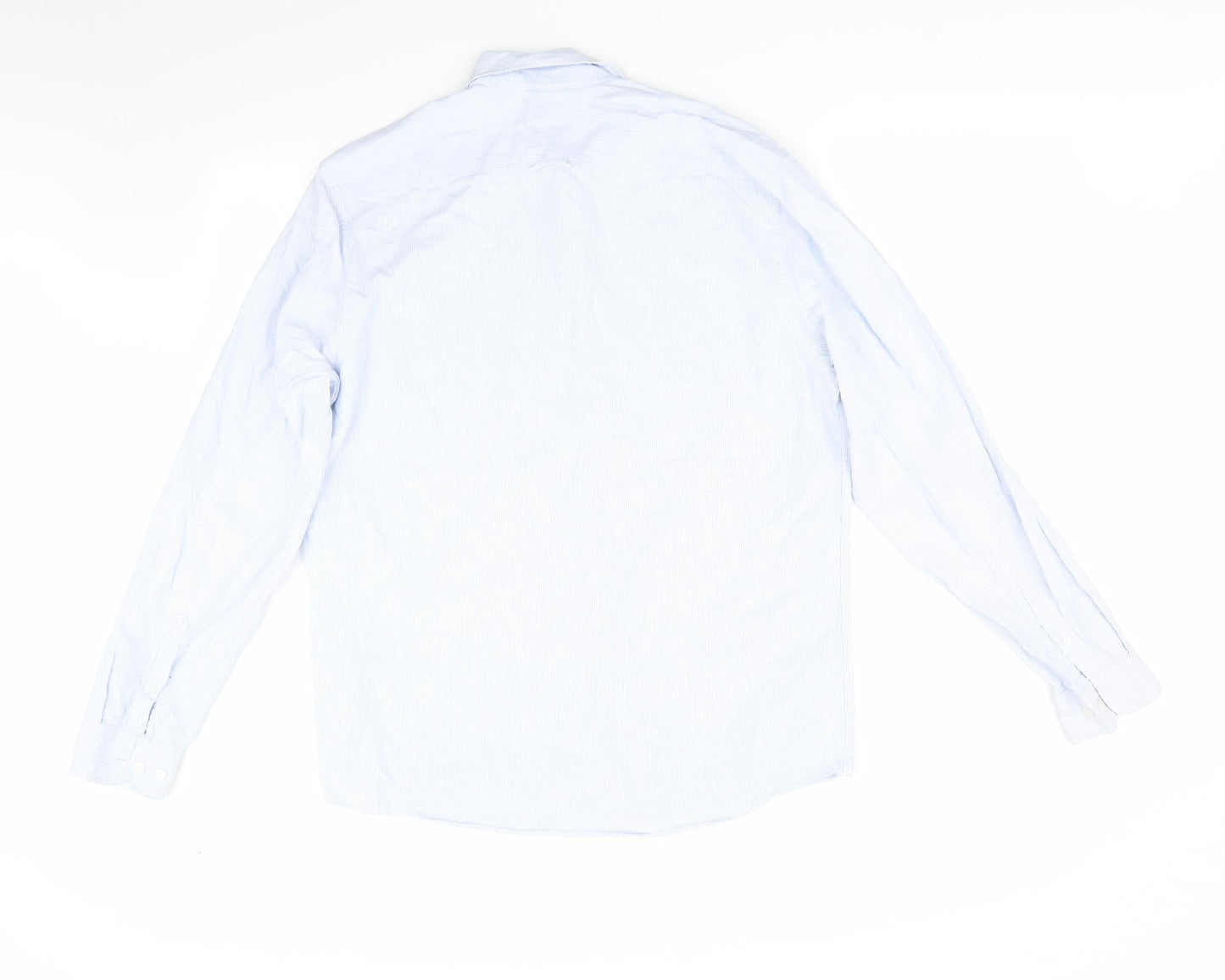 Mens UK Size L Cubas AS Blue  Button-Up Long Sleeve Casual Shirt