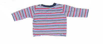 Mothercare Boys Red Striped  Basic Casual Size 9-12 Months  - Red White Blue Grey Stripe