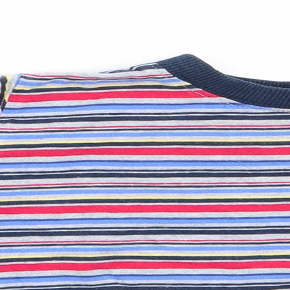 Mothercare Boys Red Striped  Basic Casual Size 9-12 Months  - Red White Blue Grey Stripe
