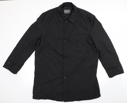 Mens UK Size  Marks and Spencer Black Overcoat