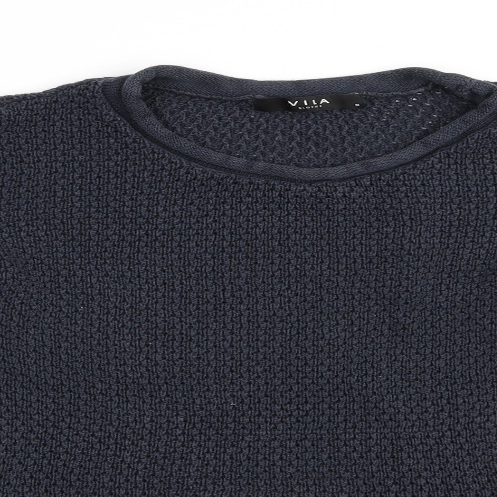 Womens UK Size M VILA Blue Pullover Jumper