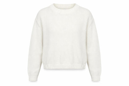 Womens UK Size M Preworn Ivory Pullover Jumper