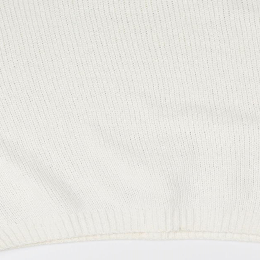 Womens UK Size M Preworn Ivory Pullover Jumper