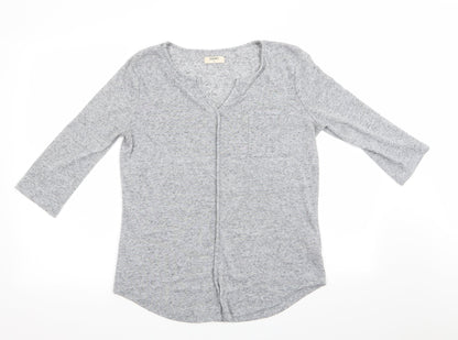Womens UK Size 12 Papaya Grey Tunic Jumper