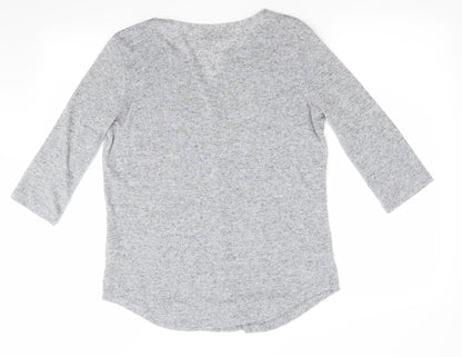 Womens UK Size 12 Papaya Grey Tunic Jumper