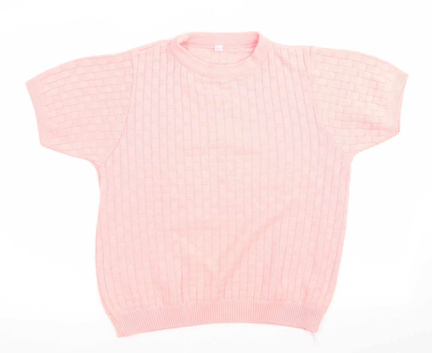 Womens UK Size 10 Preworn Orange Pullover Jumper