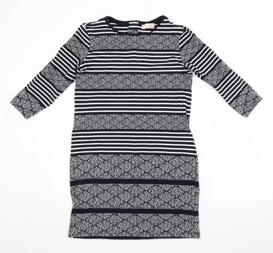Per Una Womens Blue Striped  T-Shirt Dress  Size 12