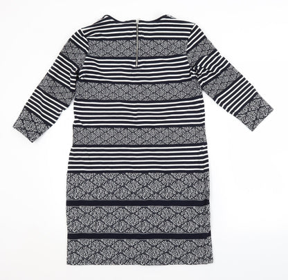 Per Una Womens Blue Striped  T-Shirt Dress  Size 12