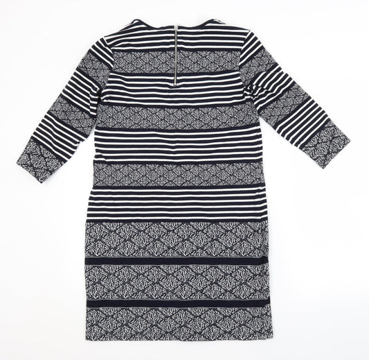 Per Una Womens Blue Striped  T-Shirt Dress  Size 12