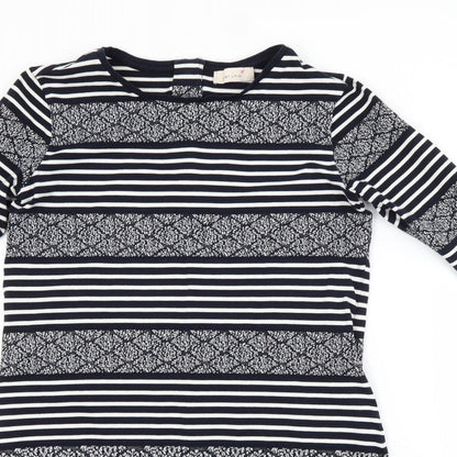 Per Una Womens Blue Striped  T-Shirt Dress  Size 12