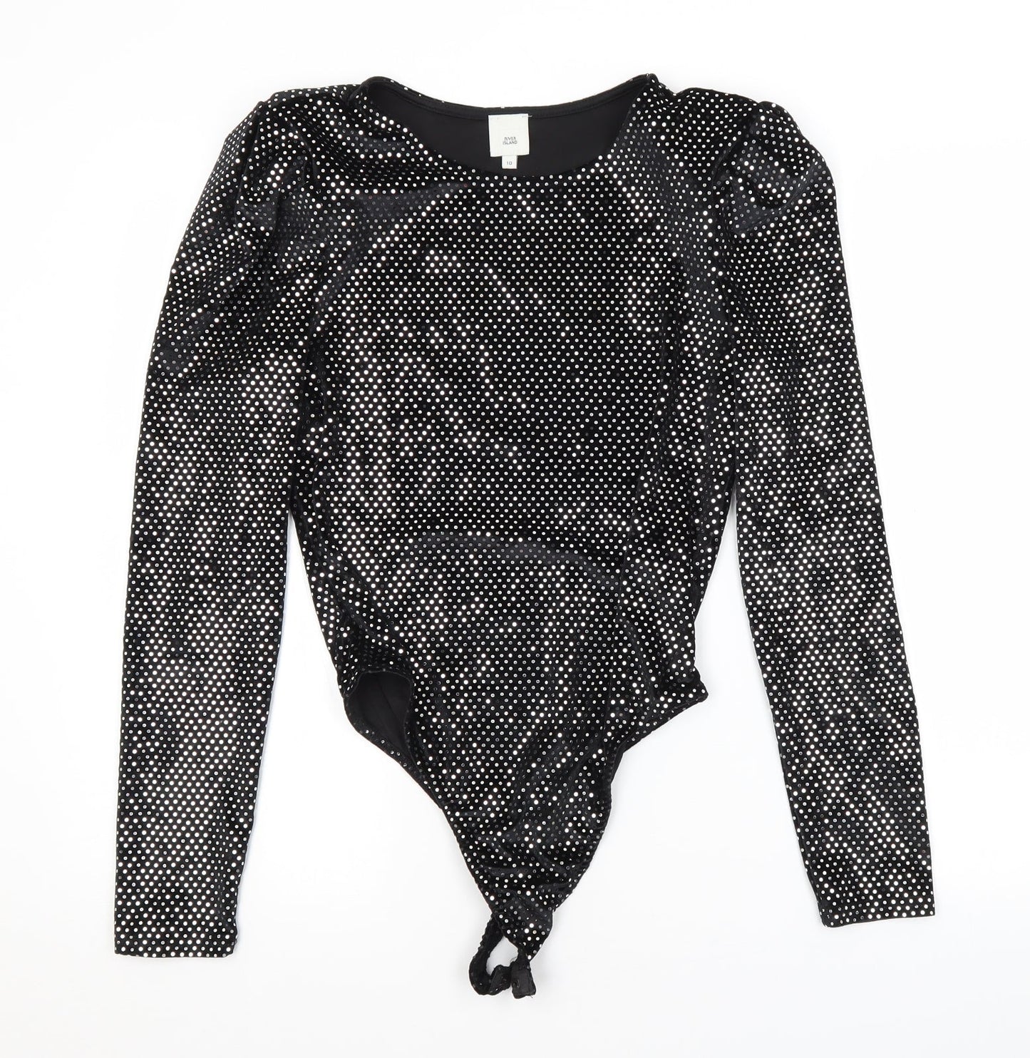 River Island Womens Black   Unitard One-Piece Size 10