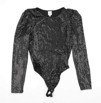 River Island Womens Black   Unitard One-Piece Size 10