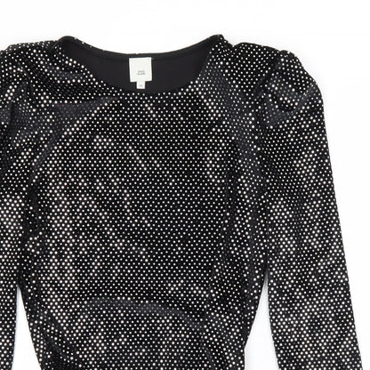 River Island Womens Black   Unitard One-Piece Size 10