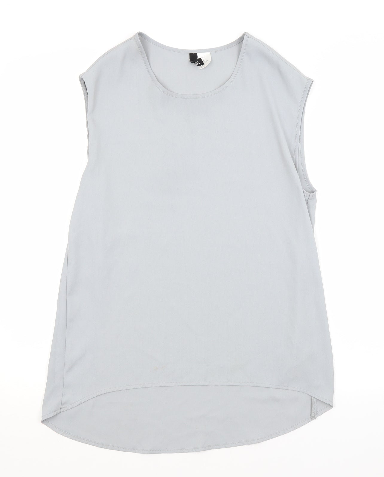 Womens UK Size 4 H&M Grey Basic Blouse