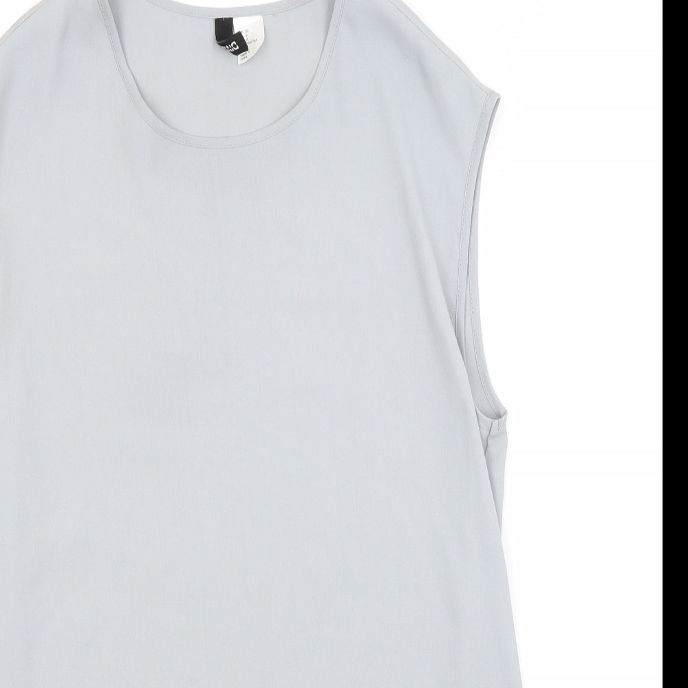 Womens UK Size 4 H&M Grey Basic Blouse