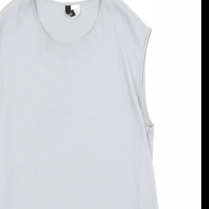 Womens UK Size 4 H&M Grey Basic Blouse
