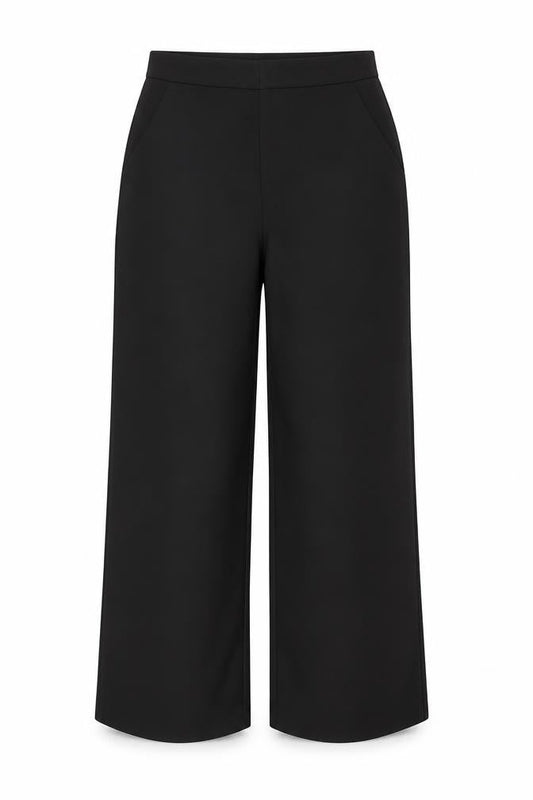 Womens UK Size 12 PRETTYLITTLETHING Regular Fit  Black Trousers