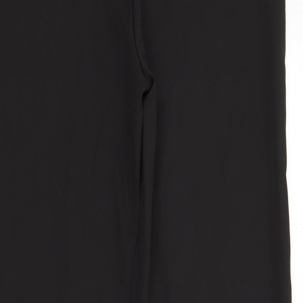 Womens UK Size 12 PRETTYLITTLETHING Regular Fit  Black Trousers