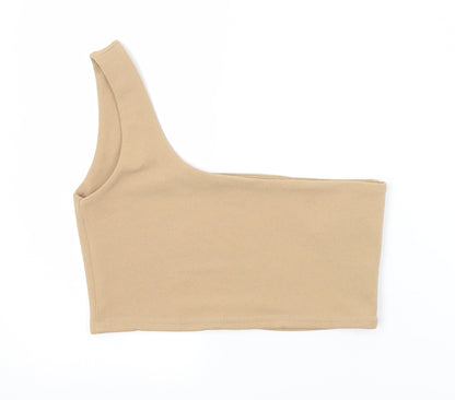 Womens UK Size 10 REBELLIOUS Brown Camisole Tank