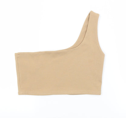 Womens UK Size 10 REBELLIOUS Brown Camisole Tank