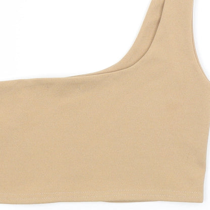 Womens UK Size 10 REBELLIOUS Brown Camisole Tank