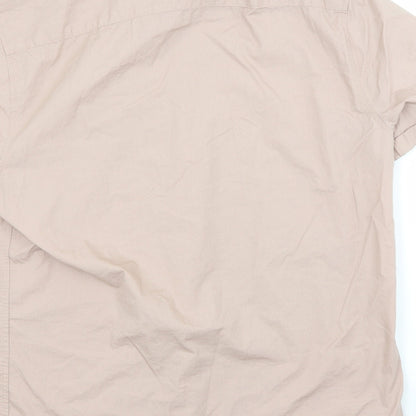 George Mens Pink    Button-Up Size L