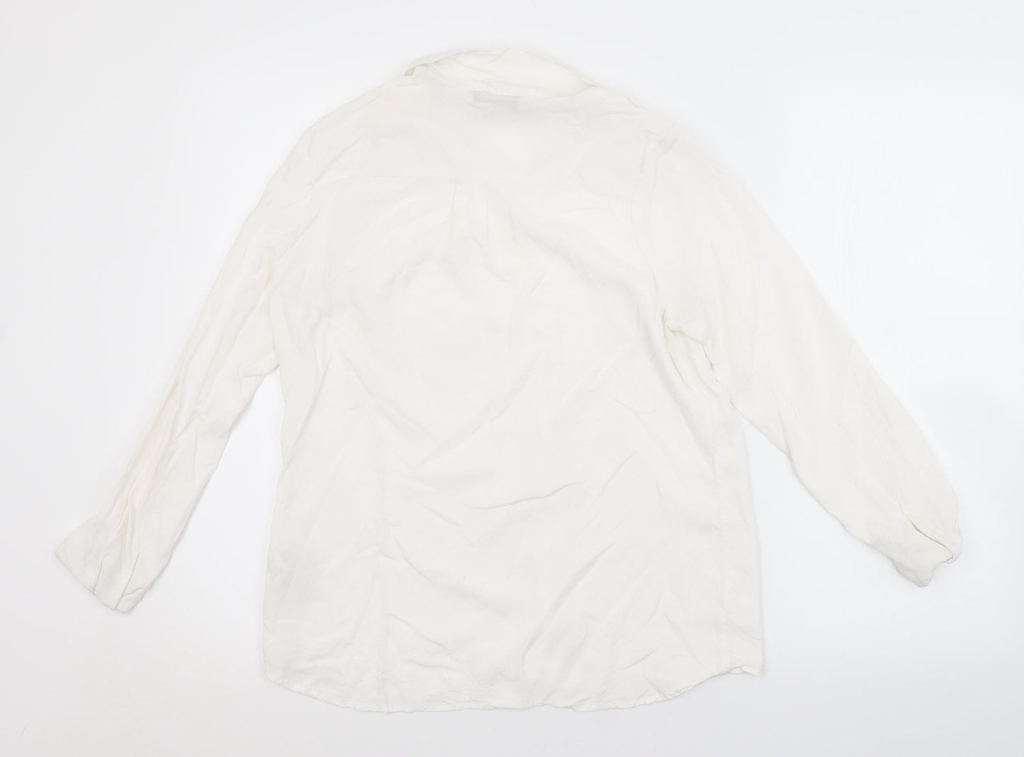 Papaya Womens White   Basic Button-Up Size 10