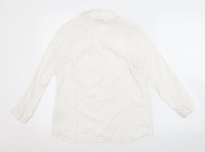 Papaya Womens White   Basic Button-Up Size 10