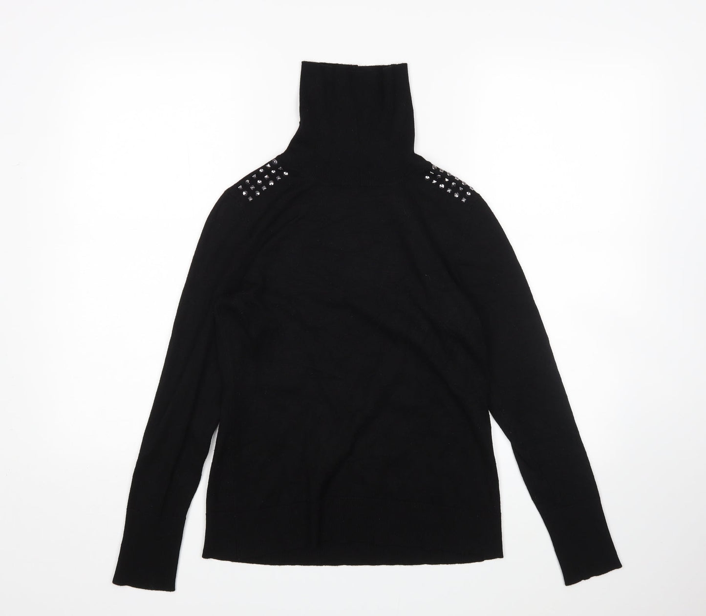 Womens UK Size S Retrology Black Pullover Jumper