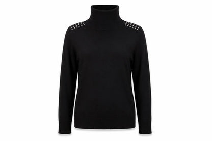 Womens UK Size S Retrology Black Pullover Jumper