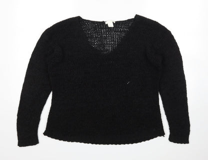 Womens UK Size M H&M Black Pullover Jumper