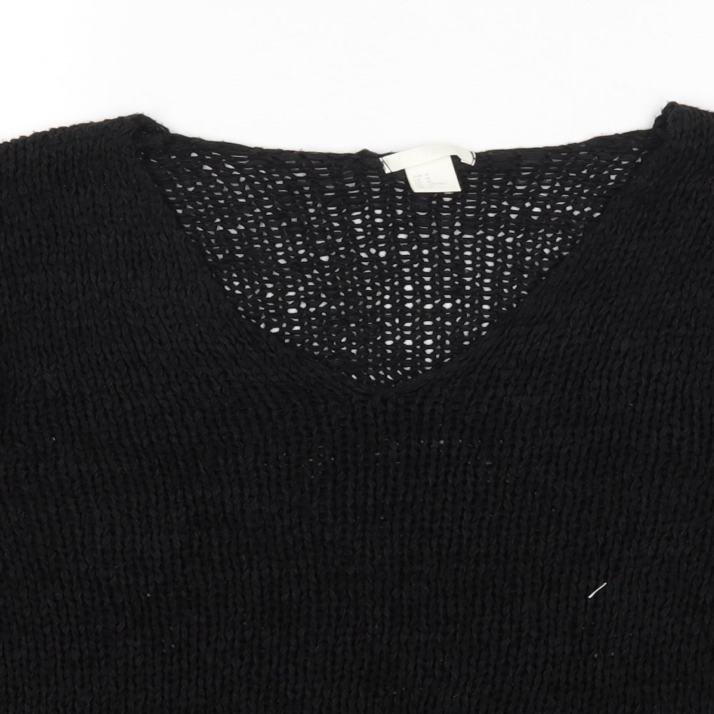 Womens UK Size M H&M Black Pullover Jumper