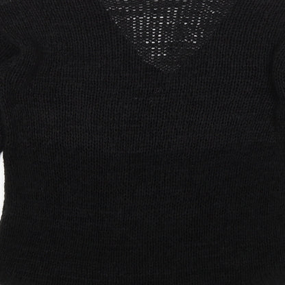 Womens UK Size M H&M Black Pullover Jumper